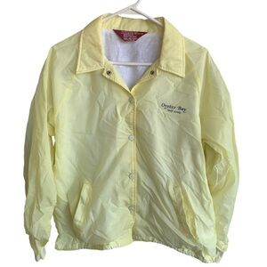 Vintage 70s 80s Oyster Bay Golf Links Jacket Snap Button Coat Rainbow Sportswear